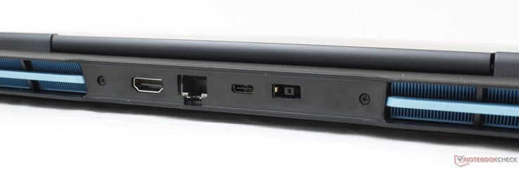 Задняя сторона: HDMI 2.0, гигабитный Ethernet, USB-C 3.2 Gen. 2 (Power Delivery 3.0 + DisplayPort 1.4), адаптер питания