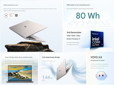 Основные характеристики MagicBook X14 Plus 2026 (машинный перевод)