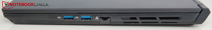 Правая сторона: 2x USB-A 3.0, Ethernet