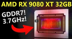 Спекуляция RX 9080 XT ES (источник изображения: @MooresLawIsDead YouTube)