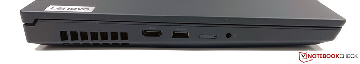 Левая сторона: HDMI 2.0, USB-A (3.2 Gen.1), слот SIM, аудио разъем