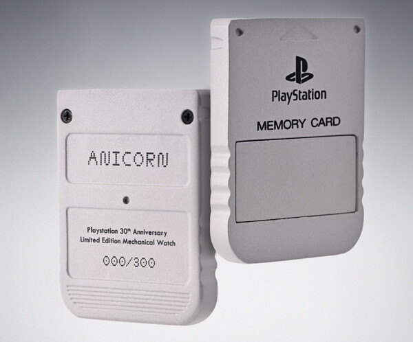 Капсула памяти Anicorn Memory Capsule имеет дизайн, идентичный карте памяти PS1. (Источник изображения: Anicorn)