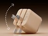 Интеллектуальное зарядное устройство Anker Nano Safe Charge оснащено двумя откидными штырьками. (Источник изображения: Anker)