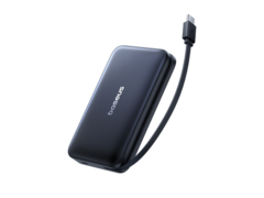 Магнитный банк питания Baseus PicoGo AM61 (на фото) с выдвижным кабелем USB-C. (Источник изображения: Baseus)