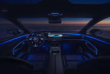 Xiaomi SU7 (2026) в новом цвете Capri Blue: электрический спортивный седан получил нечто большее, чем просто незначительный фейслифтинг. (Источник изображения: Xiaomi)