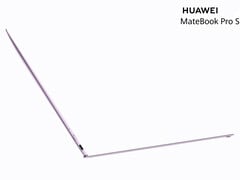 Вес MateBook Pro S составляет всего 798 граммов. На снимке: рекламное изображение, демонстрирующее тонкий дизайн ноутбука.