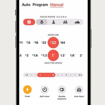 Приложение Polaroid App позволяет полностью управлять Polaroid Flip вручную, в том числе делать двойную экспозицию.  (Источник изображения: Polaroid)