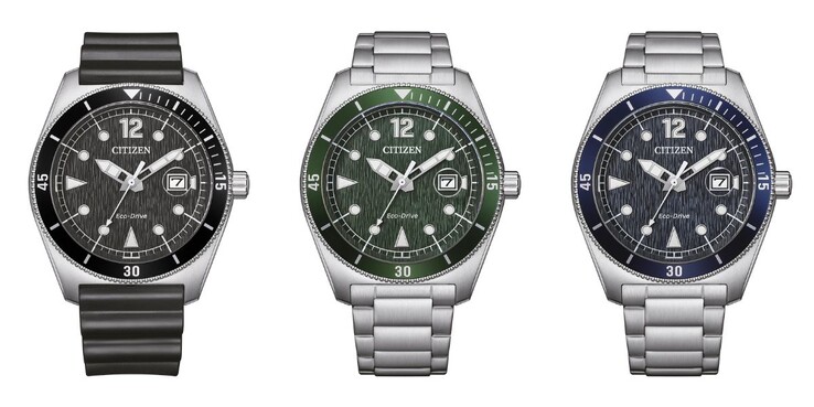 Слева направо: часы Citizen AW1889-00E, AW1880-55X и AW1881-52L. (Источник изображения: Citizen, отредактировано)