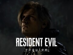 Леон Кеннеди на баннере с изображением Resident Evil Requiem