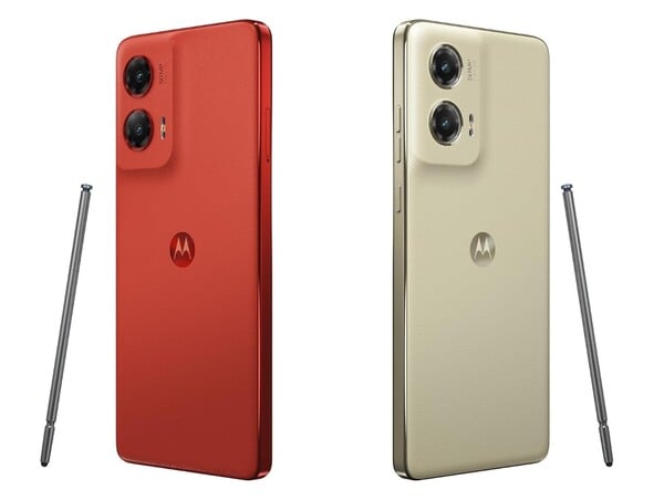 Moto G Stylus доступен в цветах Scarlet Wave и Caramel Latte. (Источник изображения: Motorola)