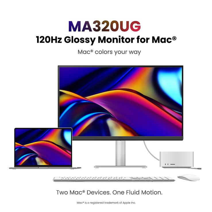 Монитор BenQ MA320UG оснащен двумя портами Thunderbolt 4