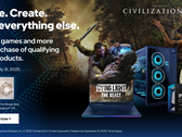 Весенний набор Intel для геймеров и творческих личностей (на фото), включающий Civilization 7 и Dying Light: The Beast