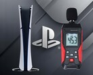PS5 Slim Digital показан во время теста на шум (Источник изображения: Sony PlayStation, Landtek с правками)