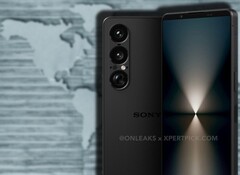 Недавно просочившиеся рендеры Xperia 1 VII показывают, что Sony придерживается привычного дизайна серии. (Источник изображения: OnLeaks/XpertPick/Unsplash - отредактировано)