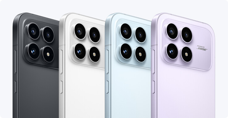 Xiaomi продает Redmi K90 в четырех цветовых вариантах с динамиками, настроенными на Bose. (Источник изображения: Xiaomi)