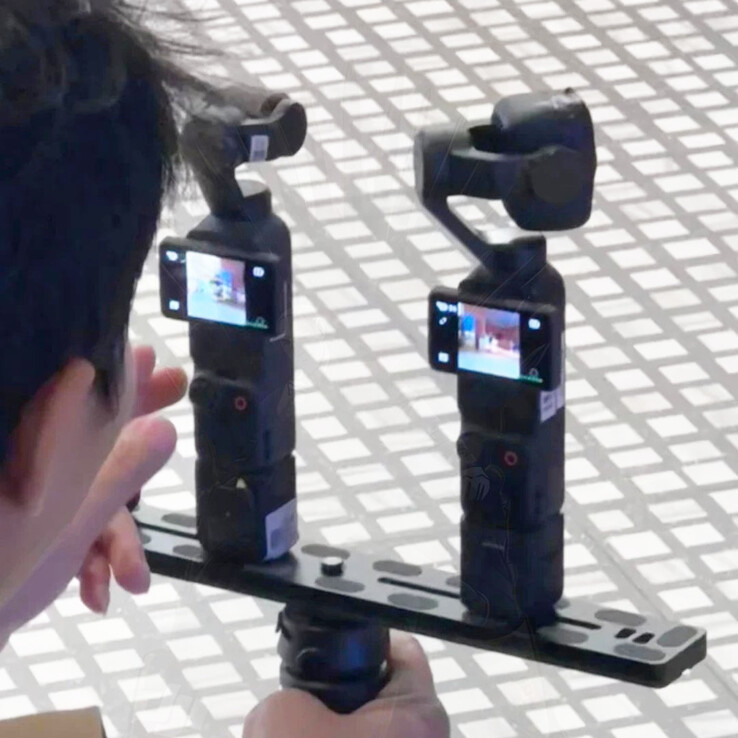 Те же две невыпущенные камеры Osmo Pocket, проходящие публичное тестирование. (Источник изображения: через Игоря Богданова)