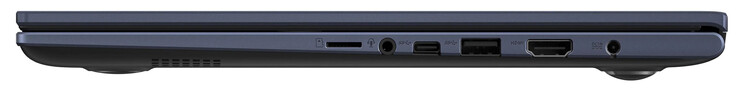 Правая сторона: слот microSD, комбинированный аудио разъем, USB 3.2 Gen 1 (USB-C), USB 3.2 Gen 1 (USB-A), HDMI, разъем питания