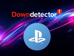 Символ PlayStation Network показан ниже логотипа Down Detector