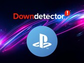 Символ PlayStation Network показан ниже логотипа Down Detector