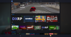 Новая страница Discovery Page на полке, представленная в обновлении s&box от октября 2025 года, помогает более эффективно выводить на поверхность игры, созданные сообществом (Изображение: Facepunch Studios)