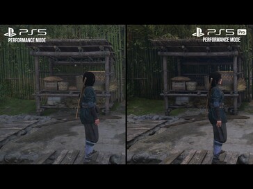 Режим производительности Assassin's Creed Shadows PS5 Pro против PS5 (Источник изображения: скриншот, Digital Foundry YouTube)