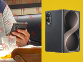 На фото: Свежая фотография Samsung Galaxy Z Fold 8 Ultra (слева), а также ранее просочившееся изображение его чехла с сайта Alibaba.