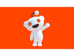 Рекламное изображение талисмана Reddit Сну, изображенного на простом красном фоне. (Источник изображения: Reddit)