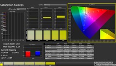 CalMAN: Color saturation