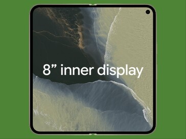 Внутренний дисплей Pixel 11 Pro Fold.