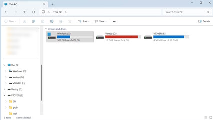 Две перегородки Ventoy