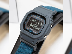 Крупный план корпуса и ремешка часов Casio G-Shock GWBX5600CBG-2.