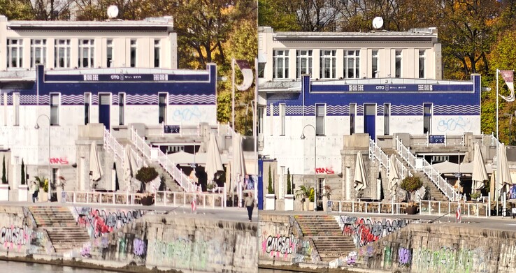 200-мегапиксельное изображение: Oppo слева, Vivo справа.