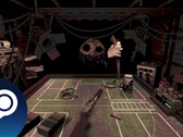 Скриншот из игры Buckshot Roulette, демонстрирующий жуткую атмосферу игры, когда Вы играете против дилера. (Источник изображения: Steam)