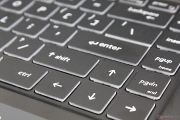 Полноразмерные клавиши-стрелки являются частью цифрового блока