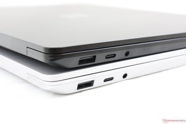 13.5-дюймовый Surface Laptop 3 (сверху) и 15-дюймовый Surface Laptop 3 (снизу). Набор портов практически идентичный
