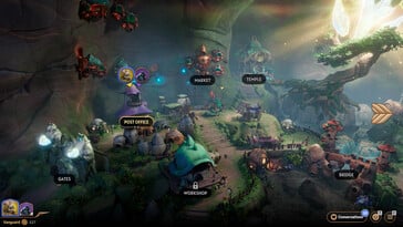 На картинке: Скриншот игрового процесса из игры Sunderfolk.