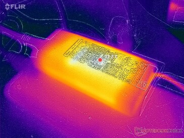 Адаптер переменного тока достигает температуры более 32 C при работе с высокими нагрузками