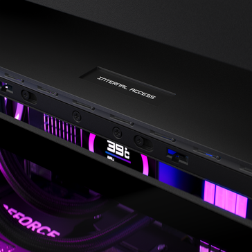 Освобождение боковой панели HP Omen Max 45L