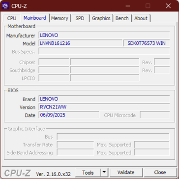 Материнская плата CPU-Z
