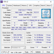 CPU-Z: процессор