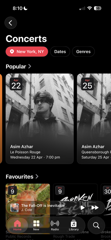 С новым обновлением iOS на сайте Apple Music появился новый раздел