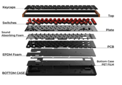Материалы внутреннего корпуса Keychron K3