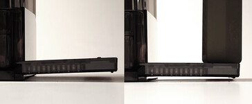 Док-станция для зарядки фонарика прогибается под весом. (Источник изображения: Notebookcheck)