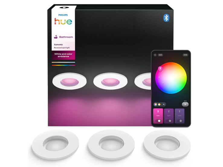 Новый белый точечный светильник Philips Hue Xamento. (Источник изображения: Philips Hue)