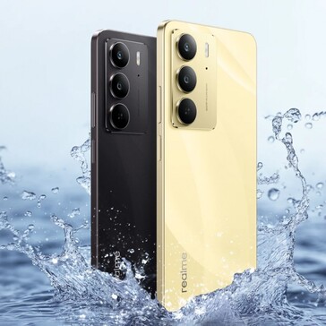 Модель C75 выпускается в цветовых вариантах Black Storm и Lightning Gold (Источник изображения: Realme)
