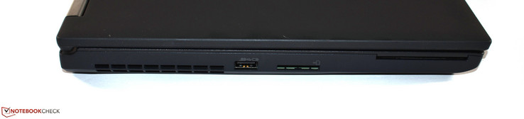Левая сторона: USB 3.0 Type-A, картридер, считыватель смарт-карт