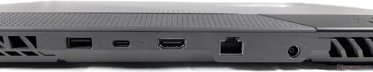 Задняя сторона: USB-A 3.2 Gen. 1, USB-C 3.2 Gen. 2 (DisplayPort, Power Delivery), HDMI 2.0b, гигабитный LAN, разъем питания