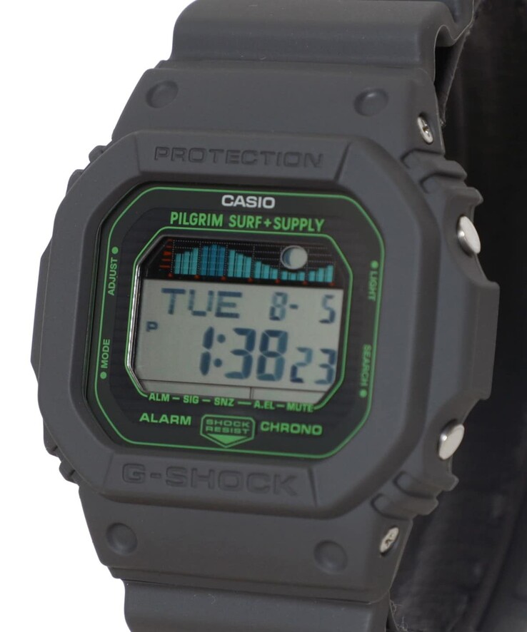 Часы Casio G-Shock x Pilgrim Surf+Supply GLX-5600. (Источник изображения: Beams)