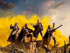 Группа солдат в игре Helldivers 2. (Источник изображения: Arrowhead) 