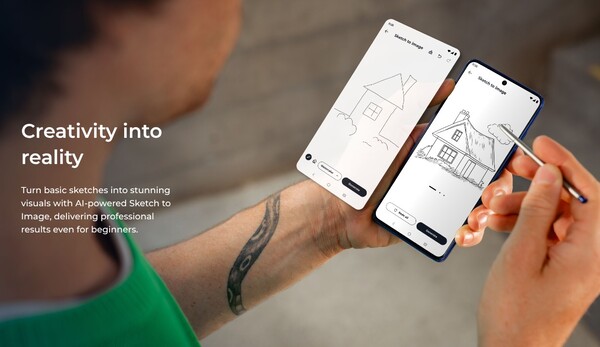 Встроенный стилус Motorola Edge 60 Stylus можно использовать для создания набросков и заметок. (Источник изображения: Motorola)